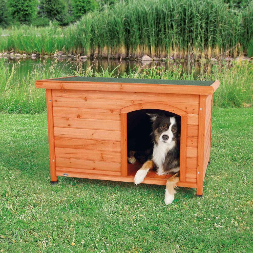 caseta jardin para perros de madera