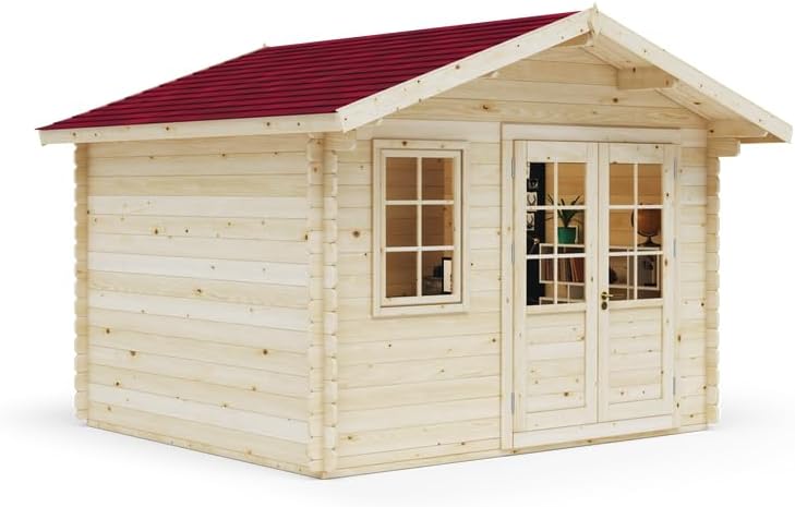 cabaña de madera para vivir